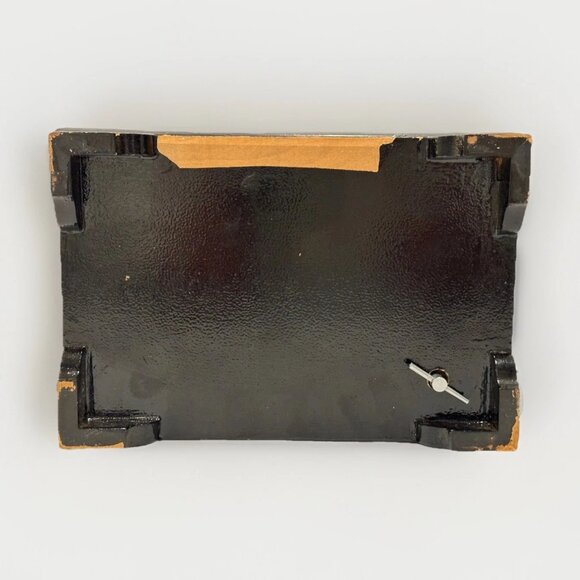 Vintage Japanese Black Enamel Musical Jewelry Box w/ Bronze Inlay – Beautiful - Picture 12 of 12